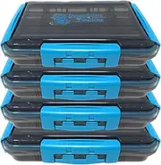 Reaction Tackle Ultimate Waterproof Tackle Box Trays with Removable Dividers - Organization and Storage Solution- 4-Pack Kit of 3-Clip Trays - 3600 4-Pack
