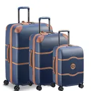 Delsey Chatelet AIR 2.0 Hardside 3 Piece Spinner Suitcase Set Navy Blue