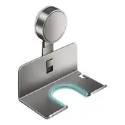 Bathroom Hair Dryer Wall Rack Straightener Holder Suction Cup Shelf Organizer