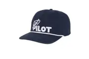 Jetpilot Throwback Navy Blue Mens Adjustable Cotton Trucker Cap