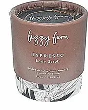 Fizzy Fern Espresso Body Scrub with Frankincense Oil & Walnut Shell Powder
