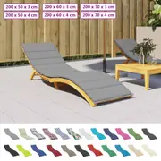 Sun Lounger Cushion Outdoor Cushion Sunbed Cushion Seat Pad Oxford Fabric vidaXL