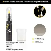 Touch Up Paint For Piaggio All Models 904 Grigio Beige Ex14544 With Polish Paste