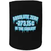 Alcohol Stubby Holder - Absolute Zero Is The Coolest - Funny Novelty Birthday Gift Joke Beer Can Bottle