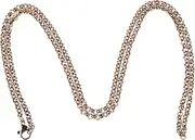 [VILLFUL] Collarbone Necklace Gold Stainless Steel Chain Charm Necklace Chain Strap for Purse Wheat Chain Necklace for Women Jewelry Making Chains Necklace Chains Bulk Black Necklace Chain