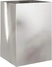 vidaXL Rectangular Planter - Stainless Steel, Silver, 52x48x75 cm - Garden/Outdoor/Indoor Sturdy Decorative Plant Container
