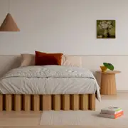 Yona Fold Out Cardboard Bed Base Frame - Natural King