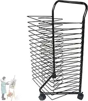 Art Drying Rack for Classroom Painting Crafts, 16 Tier Metal Painting Educational Products Drying Rack, for Home and Art School Oil Painting Drying, Space Saving Rack(85x43x32CM)