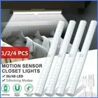 36/48 LED Kitchen Under Cabinet Cupboard Unit Strip Closet Lights Motion Sensor