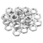 30pcs M10x1.0 Steel Hex Nuts Hardware Nuts Screw Bolt Fasteners 4mm High