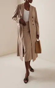 [Favorite Daughter] The Meyer Pinstriped Skirt