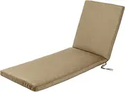 Sunbrella Chaise Lounge Chair,Outdoor Furniture for Patio, Weather Resistant & Quality Fabric, Back Rest Lounger & Folding Set, Lawn, Beach & Pool Beds (Sand, Acrylic, 24" Dx74Wx3)