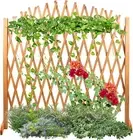Casafoyer Expandable Brown Wooden Fence Trelli for Gardens, CF-LG-EF-01