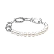 New 925 Sterling Silver Pan Me Freshwater Cultured Pearl Necklace Fit Women Bracelet Elegant Fashion Jewelry Gift Bracelet-20cm