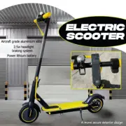 2025 Electric Scooter 900W 40KM/H 8.5inch 50KM Travel Foldable Portable Yellow