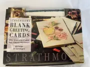 Strathmore Blank Greeting Cards Mixed Media 10 Cards 10 Envelopes Indigo Deckle