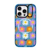 iPhone 16 Pro Impact Ring Stand Case MagSafe Compatible HAPPY DAISIES