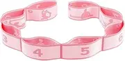 Pink Stretching Strap, Multi-Loop Elastic Yoga Stretch Strap Flexible Bands, Exercise Trainer Stretching Equipment for Yoga Dance Pilates Gymnastics