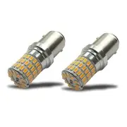 9-30V Extremely Bright 2057 2357 7528 BAY15D LED Bulbs 1157 Amber Yellow