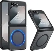 RUNGOS Magnetic for Samsung Z Flip 5 Case MagSafe [Stable Magnetic] [Translucent Matte] [Slim Fit] [10Ft Drop Protection] Resilient Durable Back Shockproof Cover for Samsung Galaxy Z Flip 5 Case 2023
