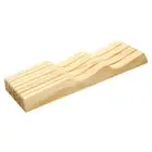 In Drawer Bamboo Kitchen Knife Storage Block Knife Organizer Block Hold 7 Knives