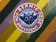 rare toy sticker Urban Designer MVH Mutant Vinyl Hardcore - Bernie For President