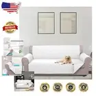 Elegant 91 Inch 4-Seater Sofa Cover with Elastic Straps - Protect Your Furniture