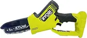 RYOBI ONE+ HP 18V P25013 Brushless Compact Pruning Mini Chainsaw with 6-Inch Chain (Tool Only)