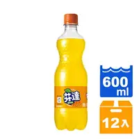 在飛比找樂天市場購物網優惠-芬達 橘子汽水 600ml (12入)/箱【康鄰超市】