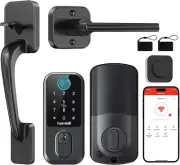 Hornbill WiFi Smart Deadbolt Lock Alexa Compatible Fingerprint Access App Remote