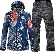 [Generic] Men's Ice Snow Suit Sets Snowboarding Clothing Waterproof Winter Wear Outdoor Costumes Skiing Jackets And Pants