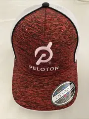 Peloton Trucker Hat Cap Red White And Black Mesh *New With Tag
