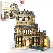 City Cafe Building Block Set with LED, 1413Pcs Construction Toy for Ages 14+