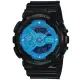 【CASIO】G-SHOCK 超重型戰機雙顯錶(藍黑 GA-110B-1A2DR)