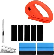 Car Wrap Vinyl Tools Kit 6 Film Car Wrapping Carbon Fibre Squeegee Safety Cutter - Vehicle Vinyl Wrap Window Tint Film Tool kit