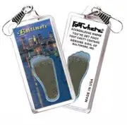 Baltimore FootWhere® Souvenir Zipper-Pull. Made in USA