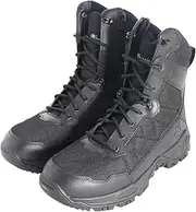 [Smith & Wesson] Men's Scout 8" Hot Weather Nylon Military Tactical Boots Side Ziper Work Combat Trooper Leather Boots
