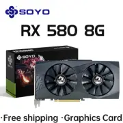Graphics Cards Radeon RX580 8G GDDR5 Memory Video Gaming Card Pcie3.0X16 GPU Des