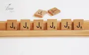 8 x Scrabble Tiles letter J ,wooden tile Weddings Craft scrap booking