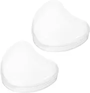 HOUDERCO 2Pcs Travel Case Durable Box for Dentures Retainers Lightweight Portable Storage for Outdoor Household Use
