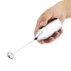 (Silver)Handheld Milk Frother Electric Foam Maker For Coffee Lattes Eggs Drin AU