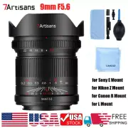 7Artisans 9mm F5.6 Wide Angle Full Frame For Sony E /Nikon Z/Leica L/Canon R