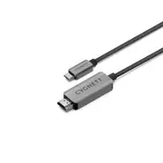Cygnett Unite 8K Resolution USB-C to HDMI Braided Ultra HD Cable 2.5m Black