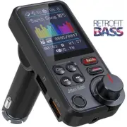 Car Wireless Bluetooth FM Transmitters MP3 Player Bass QC3.0 Fast USB Charger