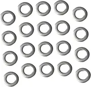 BUGUUYO 50 Pcs Stainless Steel Metal Gasket Round Spacer Bead for DIY Screw Accessories Jewelry Making