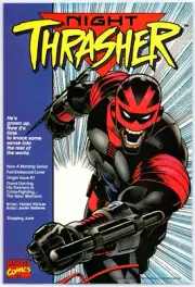 Vintage Print Ad 1993 Marvel Comics Night Thrasher Original Promo Poster Art