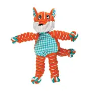 KONG Floppy Knots Fox Dog Toy Orange