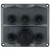 Switch Panel 5 + Cig Socket Led 12V