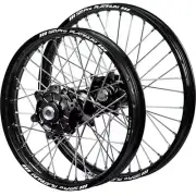 Talon/SM Pro Platinum KTM/Husqvarna SX/SXF 03-12 TC/FC 2014 21"/19" Black Wheel