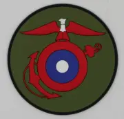 WORLD WAR I EAGLE GLOBE ANCHOR WWI EGA ROUND MILITARY PVC PATCH